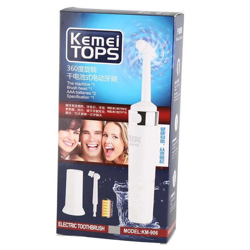Професионална батериска четка за заби Kemei Tops KM-906