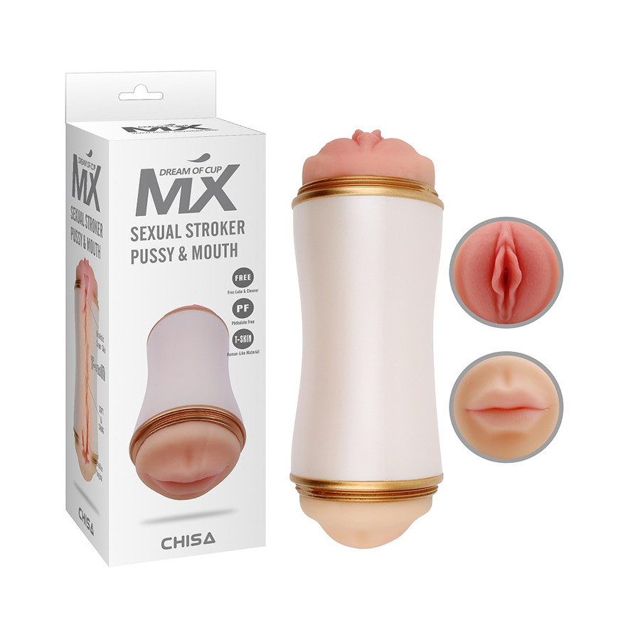 Двоен мастурбатор Sexual Stroker Pussy & Mouth