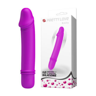 Виолетов силиконски вибратор Emily